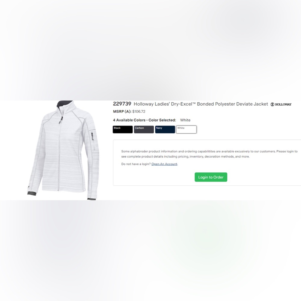 229739 Holloway Ladies' Dry-Excel™ Bonded Polyester Deviate Jacket